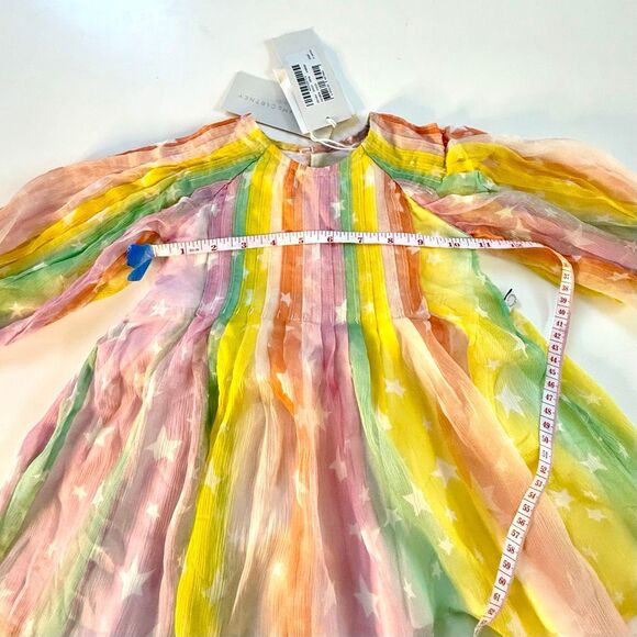 NWT Stella McCartney kids, Baby Rainbow Silk Dress.  Size 9 months - Picture 5 of 11